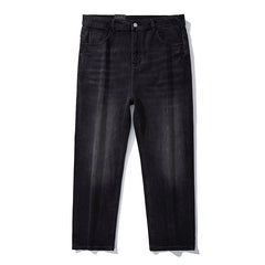 Übergröße Herren Minimalistische Straight Leg Jeans, Jeans für große Männer