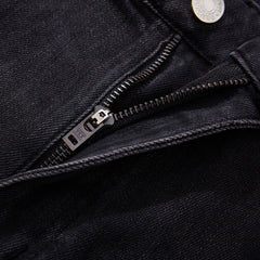 Übergröße Herren Minimalistische Straight Leg Jeans, Jeans für große Männer