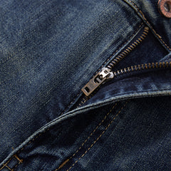 Plus Size Men's Minimalist Vintage Straight Leg Jeans