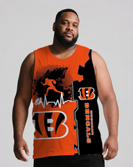 Sports Men's Big & Tall Sleeveless Shorts Two-piece