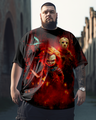 Men's Horror Movie Killers Scary Plus Size T-Shirt