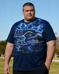Seattle Seahawks Men's Plus Size Short Sleeve T-Shirt