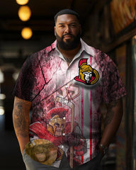 Men's Plus Size Short Sleeve Shirt