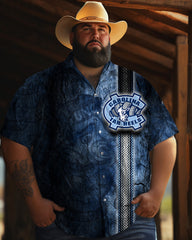 Men's Plus Size Short Sleeve Shirt