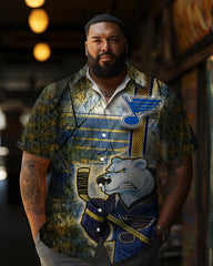 Men's Plus Size Short Sleeve Shirt