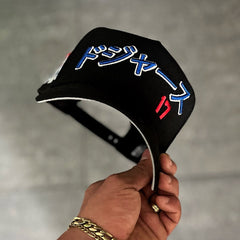 NEW ERA LOS ANGELES DODGERS OHTANI BLACK EMBROIDERED CASUAL BASEBALL CAP