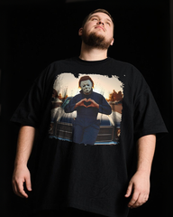 Vintage Michael Myers Halloween Heart Hands Men's Big & Tall Short Sleeve T-Shirt