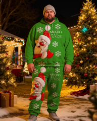 Santa Claus Men's Plus Size Hoodie