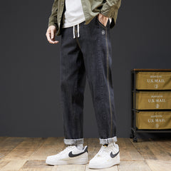 Übergröße Herren Stretch Harlan Jeans Weites Bein Gerade Jeans Winterhose