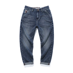 Gerade geschnittene Stretch-Jeans für Herren in Übergröße, Baggy-Stretch-Jeans