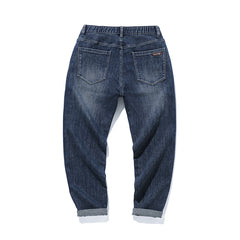 Gerade geschnittene Stretch-Jeans für Herren in Übergröße, Baggy-Stretch-Jeans