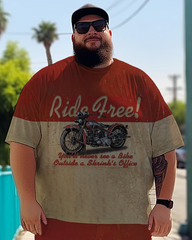 Men's Ride Free Plus Size T-Shirt & Short