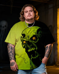 Skull Men's Plus Size Short Sleeve T-Shirt