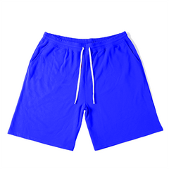 Herren Basic Blau Rundhals T-Shirt & Short Übergröße,