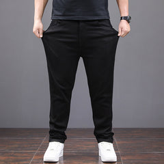 Plus Size Men's Minimalist Casual Spring Jeans