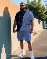 T-shirt et short grande taille V12 Lincoln Power pour homme