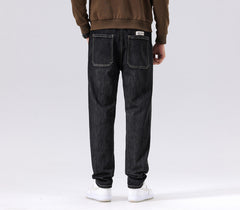 Plus Size Men's Winter Stretch Taper Jeans