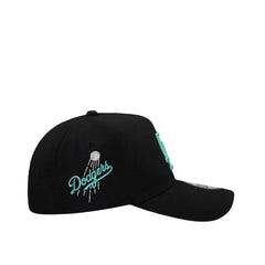 NEW ERA LOS ANGELES DODGERS BLACK TIFFANY PRIME EDITION A FRAME SNAPBACK CAP