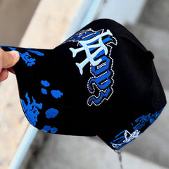 NEW ERA DANDY HATS X JUNIOR H ANGEL AZUL AJUSTABLE EMBROIDERED CASUAL BASEBALL CAP