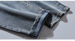 Plus Size Men's Minimalist Stretch Blue Jeans