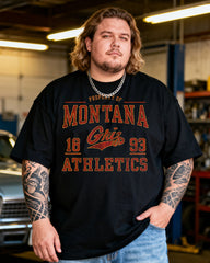 Montana Griz Men's Plus Size Short Sleeve T-Shirt