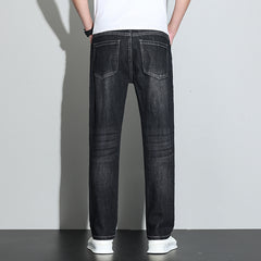 Tall Men's minimalist straight leg jeans,slim jeans