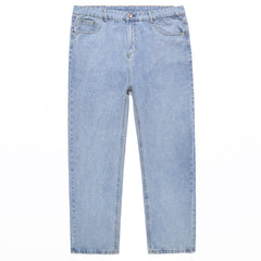 Jean droit ample pour homme grande taille, pantalon extensible