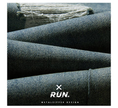 Plus Size Men's Thin Vintage Yellow Harlan Jeans