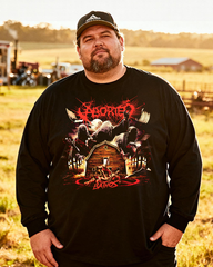 ABORTED Men's Big & Tall Long Sleeve Cotton T-Shirt