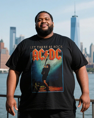 AC/ DC Men's Plus Size T-Shirt & Shorts Suit