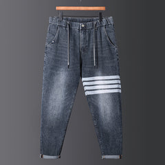 Plus Size Men's Loose Fit Straight Leg Jeans