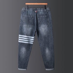 Plus Size Men's Loose Fit Straight Leg Jeans