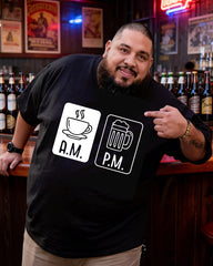 A.M & P.M Men's Plus Size Short Sleeve T-Shirt