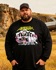 ANTHRAX Men's Big & Tall Long Sleeve Cotton T-Shirt