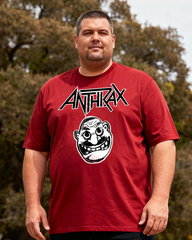 ANTHRAX Men's Cotton Big & Tall T-shirt
