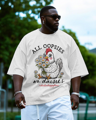 All Oopsies No Daisies Men's Big & Tall Short Sleeve T-Shirt
