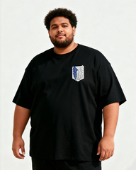 Attack on Titan Survey Corps Insignia Men's Big & Tall Cotton T-shirt
