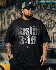 Austin 3:16 Men's Plus Size Cotton T-Shirt