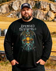 Avenged Sevenfold Men's Big & Tall Long Sleeve Cotton T-Shirt