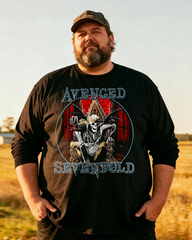 Avenged Sevenfold Men's Big & Tall Long Sleeve Cotton T-Shirt