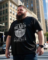 Beard Men's 100% Cotton Big & Tall T-Shirt