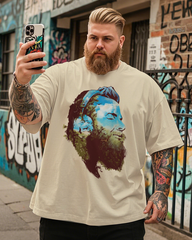 Beard Forest Men's Plus Size Short Sleeve T-Shirt