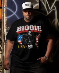 Men's Biggie Graphic Plus Size Short Sleeve T-Shirt