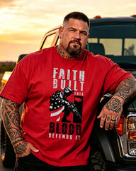 Men's Blessed Be The Defender Big & Tall Short Sleeve T-Shirt
