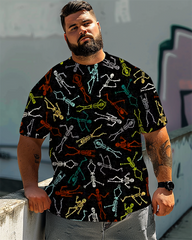 Men's Bone Dance Plus Size T-Shirt & Short,
