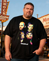 COLDPLAY Men's Cotton Big & Tall T-shirt