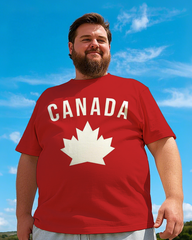 Canadian Men's Plus Size Cotton T-Shirt