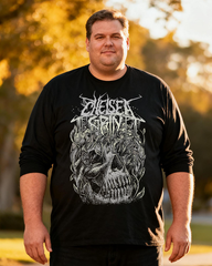 Chelsea Grin Men's Big & Tall Long Sleeve Cotton T-Shirt