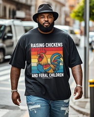 Chickens and Feral Men's Big & Tall Short Sleeve T-Shirt