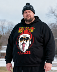 Kiss Santa Claus Men's Big & Tall Hoodie